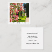 ガーデンランドスキャパー写真旅行観光スペイン スクエア名刺 (正面/裏面)