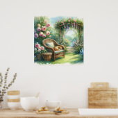 ガーデンリトリートランドスケープ1 ポスター (キッチン)