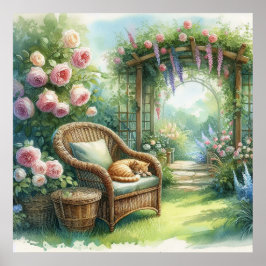 ガーデンリトリートランドスケープ1 ポスター