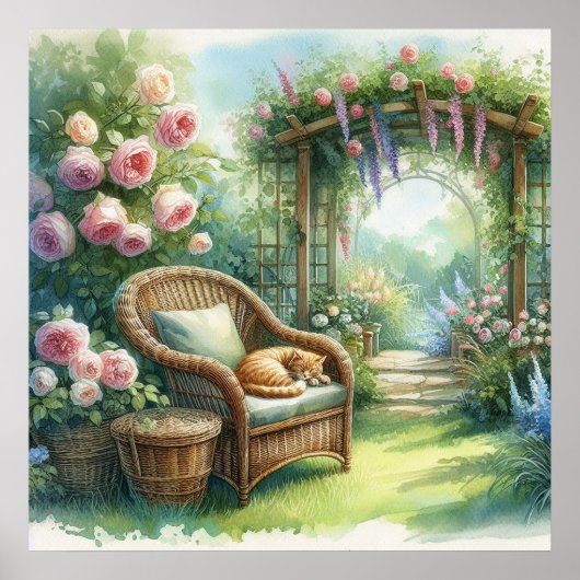 ガーデンリトリートランドスケープ1 ポスター (正面)