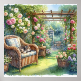 ガーデンリトリートランドスケープ3 ポスター