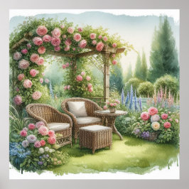 ガーデンリトリートランドスケープ6 ポスター