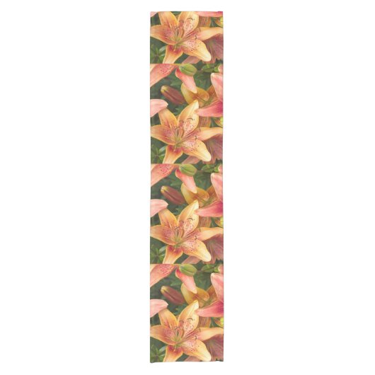 ガーデンリリー ショートテーブルランナー (正面)