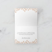 ガーデンリーフ バーンオレンジ ウェディング サンクスカード サンキューカード (内部)