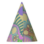 ガーデンレインボーモダン パーティーハット (裏面)