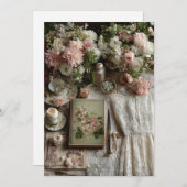 ガーデンレースアフタヌーンティー | フローラチャーム 招待状 (正面/裏面)