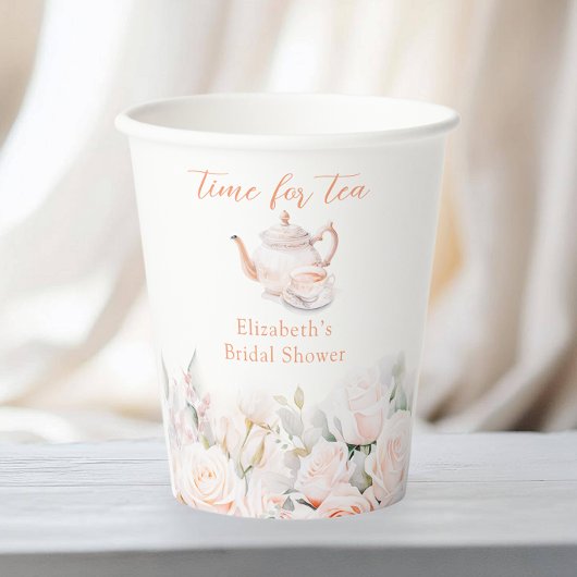 ガーデンローズ ブライダルシャワーティーパーティー 紙コップ