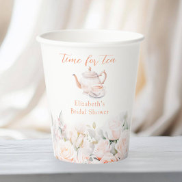 ガーデンローズ ブライダルシャワー ティーパーティー 紙コップ