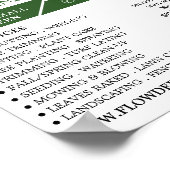 ガーデンローンモーア、ガーデンサービス、園芸家 ポスター (角)