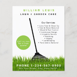 ガーデンローン気に造園モダングラスレーキ チラシ