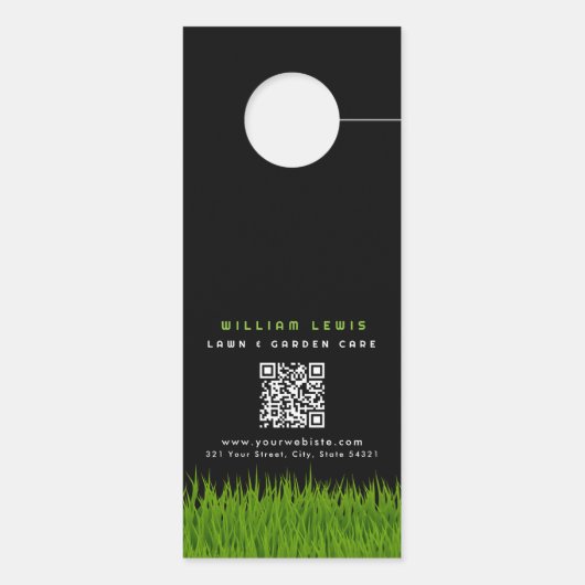 ガーデンローン気に造園モダングラスレーキ ドアノブサイン (裏面)