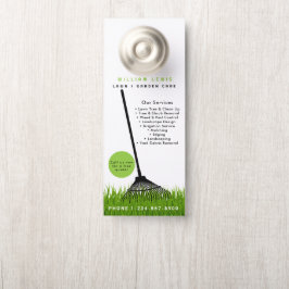 ガーデンローン気に造園モダングラスレーキ ドアノブサイン