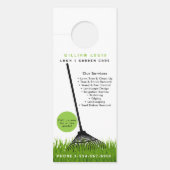 ガーデンローン気に造園モダングラスレーキ ドアノブサイン (正面)