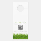 ガーデンローン気に造園モダングラスレーキ ドアノブサイン (裏面)