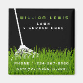 ガーデンローン気に造園モダングラスレーキ マグネット (正面)