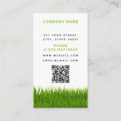 ガーデンローン気に造園モダングラスレーキ 名刺 (裏面)