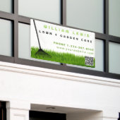 ガーデンローン気に造園モダングラスレーキ 横断幕 (ビルの外側)