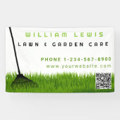 ガーデンローン気に造園モダングラスレーキ 横断幕 (横)