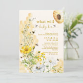 ガーデンワイルドフラワーハニカムビージェンダーの表示 招待状 (スタンド正面)