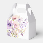 ガーデンワイルドフラワーパープルラベンダーパープル結婚ズ フェイバーボックス (裏面サイド)