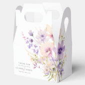 ガーデンワイルドフラワーパープルラベンダーパープル結婚ズ フェイバーボックス (オープン)