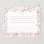 ガーデンワイルドフラワーモダンの波状ブライダルシャワーゲーム (裏面)