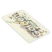 ガーデンワードアートかわいいガーデおもしろいニングタイポグラフィ マグネット (右側)