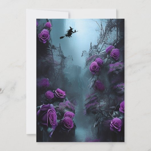 ガーデン不気味ハローウィンパーティ招待状 招待状 (正面)