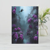 ガーデン不気味ハローウィンパーティ招待状 招待状 (スタンド正面)