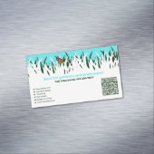 🌿🦋ガーデン健康：プロフェッショナル芝生サー気にビス マグネット名刺 (インサイチュ)