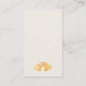 ガーデン動物蝶おむつラッフルベビーシャワー エンクロージャーカード (裏面)