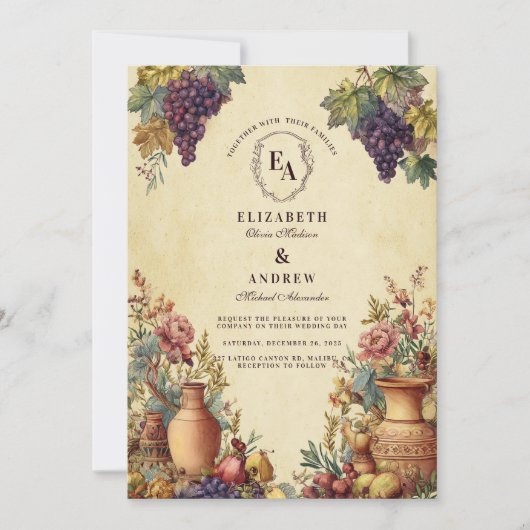 ガーデン地中海のグラベインロマンス 招待状 (正面)