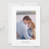 ガーデン地中海のフローラ日付の保存 招待状 (裏面)