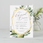 ガーデン地中海のリハーサルディナー 箔招待状 (立ち正面)