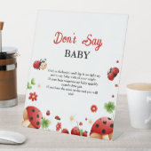 ガーデン女性のバグと言わないベビー赤ちゃんシャワーのサイン 台座サイン (インサイチュ)