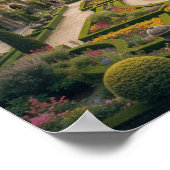 ガーデン威厳のあるアットドーンアーキテクチャルエレガンス ポスター (角)