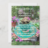 ガーデン婚約パーティ招待状 招待状 (裏面)