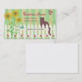 ガーデン子猫名刺 名刺 (正面/裏面)