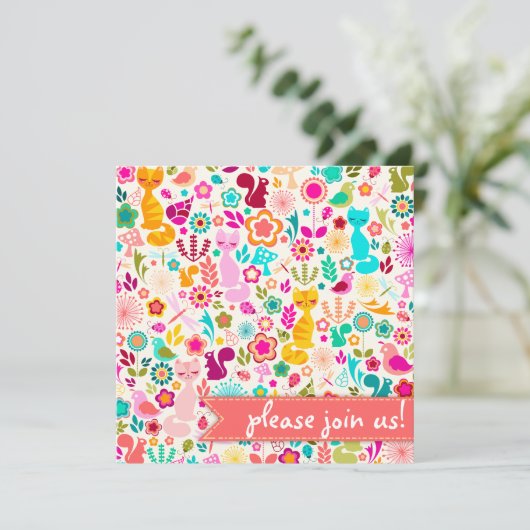 ガーデン子猫 招待状 (スタンド正面)