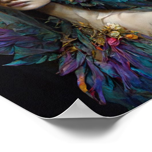 ガーデン小妖精や小人2ファンタジーアートポスター ポスター (角)