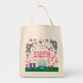 ガーデン引用文フローラおもしろい名フローラインスピレーション トートバッグ (正面)