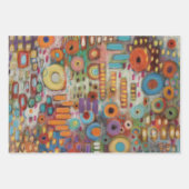 ガーデン抽象芸術 ラッピングペーパーシート (正面3)