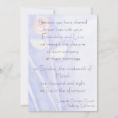 ガーデン招待状 招待状 (裏面)