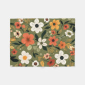 ガーデン散策 フリースブランケット (正面(横))