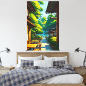 ガーデン日本のアウトドアカフェ キャンバスプリント (インサイチュ (寝室))