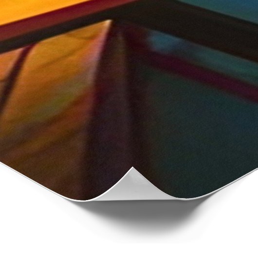 ガーデン日本のアウトドアカフェ ポスター (角)