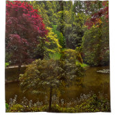 ガーデン日本のシーンシャワーカーテン シャワーカーテン (正面)