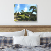 ガーデン日本のヒル キャンバスプリント (インサイチュ (寝室))