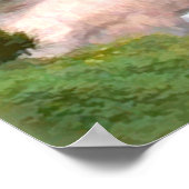 ガーデン日本のブリッジとコイ池 ポスター (角)