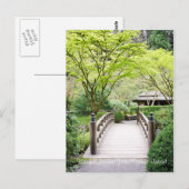 ガーデン日本のブリッジポートランドポストカード ポストカード (正面/裏面)